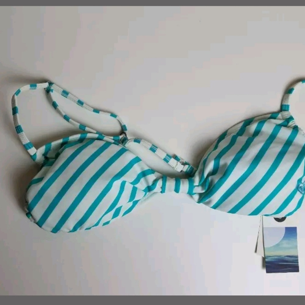 Green striped Roxy Bikini Small